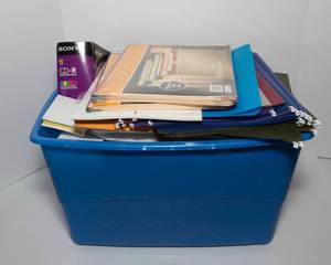 lot 266 image: Large Tote of Notebooks and Files