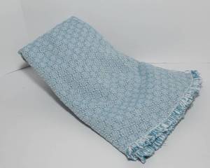 lot 355 image: 68 Cotton Round Tablecloth - Blue and White