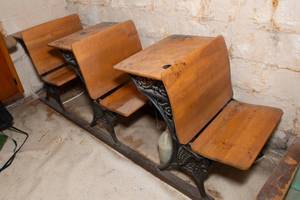 lot 429 image: Antique School Desks