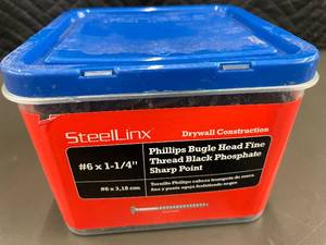 SteelLinx #6 x 1-14 Phillips Bugle Head Screws, 5 lbs
