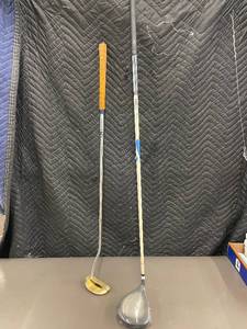 Set of 2 Golf Clubs Rawlings Blue Tempest Putter and PCX Ladies Flex Driver