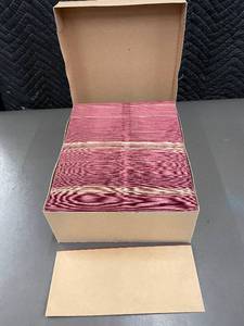 Box of Envelopes in brown and Burgundy