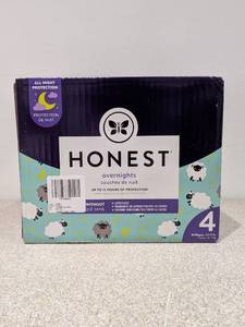 BRAND NEW BOX OF #4 HONEST OVERNIGHTS (54PACK)