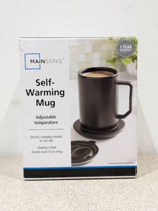 BRAND NEW MAINSTAYS SELF-WARMING MUG