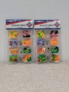 (2) BRAND NEW LUCK STRIKE 75PC. TRI-COLOR TUBE KIT