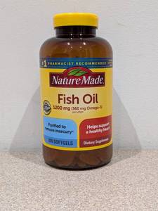 BRAND NEW NATURE MADE 1200MG FISH-OIL SOFT GELS (300 COUNT)