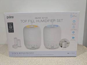 NEW PURE ENRICHMENT HUME SENSE TOP FILL HUMIDIFIER SET