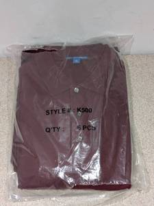 BRAND NEW 6 PACK OF PORT AUTHORITY XL POLO SHIRTS (MAROON)