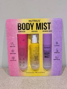 BRAND NEW NUTRIUS 3 PACK OF BODY MIST
