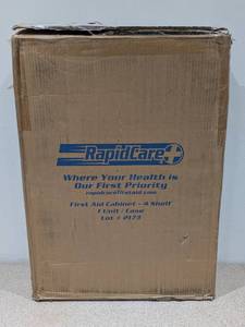 BRAND NEW RAPIDCARE FIRST AID CABINET- 4 SHELF