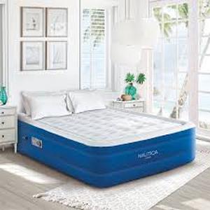 lot 5 image: Nautica Home Support Aire Air Mattress with Built in Pump Puncture Resistance Vinyl Topper, 16 Queen   Customer Returns See Pictures