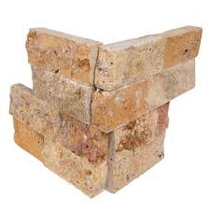 lot 38 image: 25 Boxes of MSI Picasso Ledger Corner 6 in. x 6 in. Splitface Travertine Wall Tile (2.5 sq. ft.case)     Customer Returns See Pictures