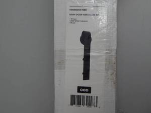 78 Black Barn Door Hardware Kit