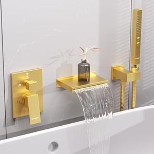 Brushed Gold Shower Faucet Set