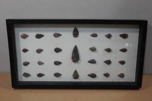 Arrow Head Collection in Shadow Box