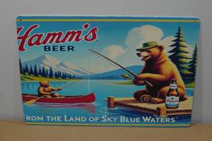 Novelty Metal Sign -Hamms Beer