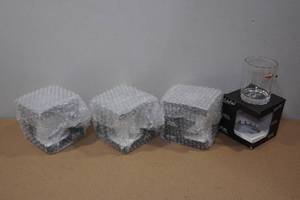 4 Lucky Shot Whiskey Glasses with Embedded Bullets