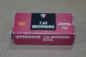 50 Fiocchi 7.65 Browning (.32 ACP) 73 Gr FMJ Ammo