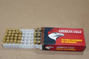 24 American Eagle 9mm Luger 115 Gr FMJ Ammo - Plus 10 Fiocchi FMJ