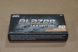 50 CCI Blazer Brass 9mm Luger 124 Gr FMJ Ammo
