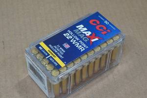 50 CCI Maxi Mag .22 WMR 40 Gr JHP Ammo