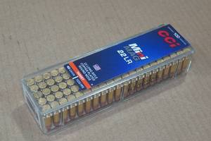 100 CCI Mini Mag .22 LR 40 Gr Plated RN Ammo