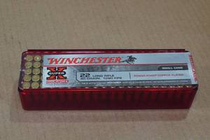 100 Winchester Super-X .22 LR 40 Gr Plated Power Point Ammo