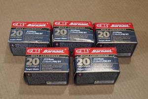 100 Barnaul .223 Rem 55 Gr FMJ BT Ammo