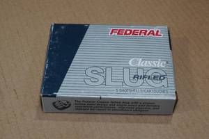 5 Federal Classic 10 Gauge 3-12 Magnum Rifled HP Slugs