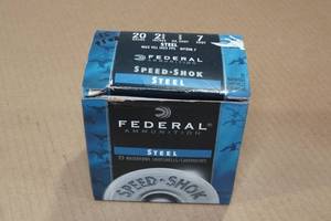 15 Federal 20 Gauge 2-34 Steel 7 Shot Shotshells - Plus 1 8 Shot
