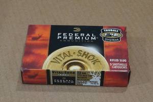 5 Federal Premium 12 Gauge 2-34 Truball Rifled HP Slugs