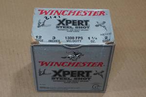 21 Winchester Xpert 12 Gauge 3 Steel 2 Shot Shotshells - Plus 1 Extra 2 Shot