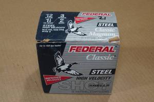 21 Federal Classic 12 Gauge 3 Magnum Steel 2 Shot Shotshells