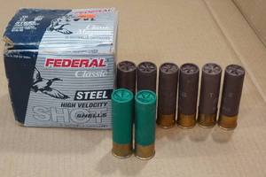28 Federal 10 Gauge 3-12 Magnum Steel BB Shot Shotshells - Plus 5 Extra