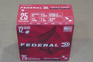 25 Federal 12 Gauge 2-34 7.5 Shot Shotshells
