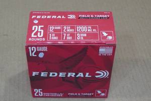 25 Federal 12 Gauge 2-34 7.5 Shot Shotshells
