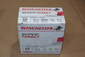 25 Winchester 12 Gauge 2-34 Heavy Target 7.5 Shot Shotshells