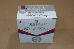 25 Federal Field & Range 12 Gauge 2-34 7.5 Shot Shotshells