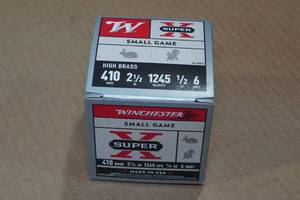 25 Winchester Super-X .410 Bore 2-12 6 Shot Shotshells