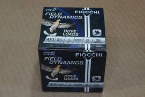 25 Fiocchi Dove Loads .410 Bore 2-12 8 Shot Shotshells