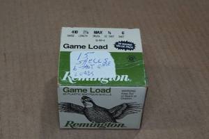 15 Remington Game Load .410 Bore 2-12 6 Shot Shotshells