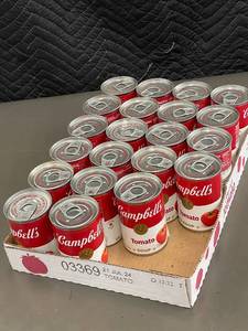 Lot of Campbells Tomato Soup Cans - 21 Cans