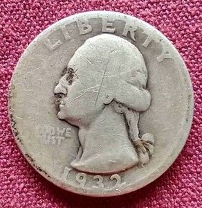 lot 26 image: 1932 Silver Washington Quarter - First Year