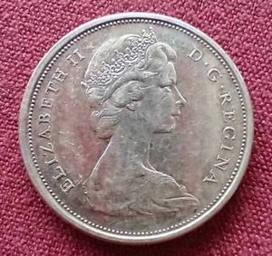 lot 37 image: 1965 Canada Silver Half Dollar