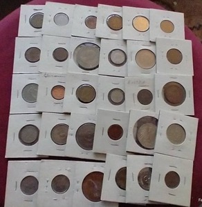 lot 62 image: (30) Foreign Coins in Flips