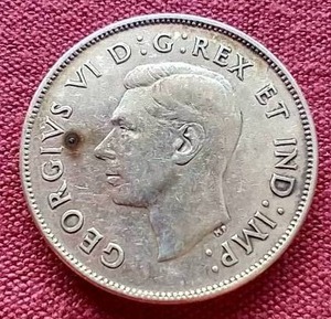 lot 94 image: 1945 Canada Silver 50 Cent Coin