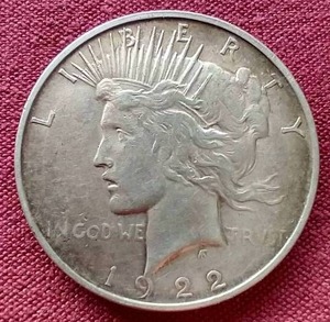 lot 99 image: 1922-D Peace Dollar