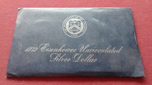 lot 107 image: 1972 Uncirculated Eisenhower Silver Dollar