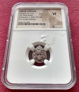 lot 108 image: Ancient 4th Century BC Greek Silver Coin - NGC VF