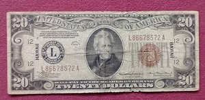 lot 110 image: RARE 1934 $20 Hawaii Note - Wow
